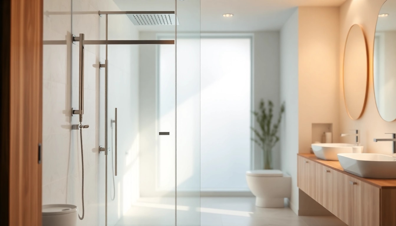 Transform your bathroom with elegant showers featuring a luxurious walk-in design and polished finishes.
