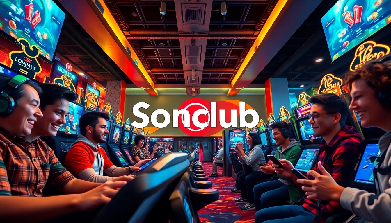 Experience the excitement of gaming at https://sonclub.baby/ with players enjoying thrilling games and vibrant atmospheres.