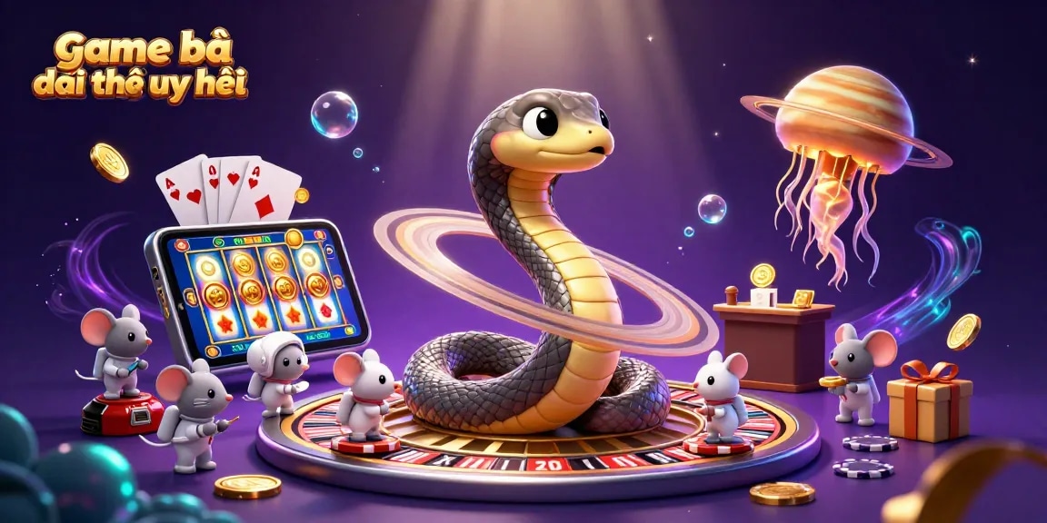 Engage in the excitement of game bài đổi thưởng uy tín with astronaut mice betting on cosmic roulette.