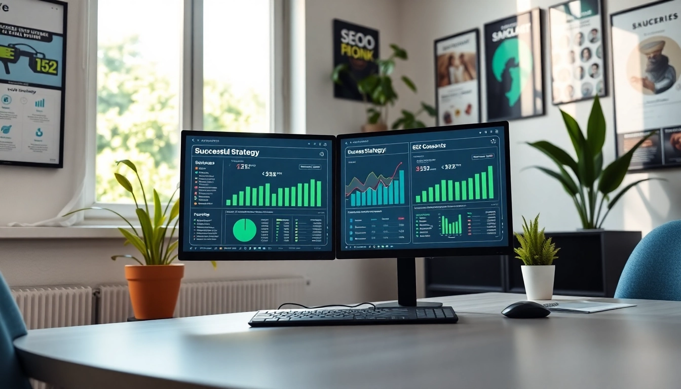 Analyzing SEO Rank metrics on a modern digital marketing workspace setup.