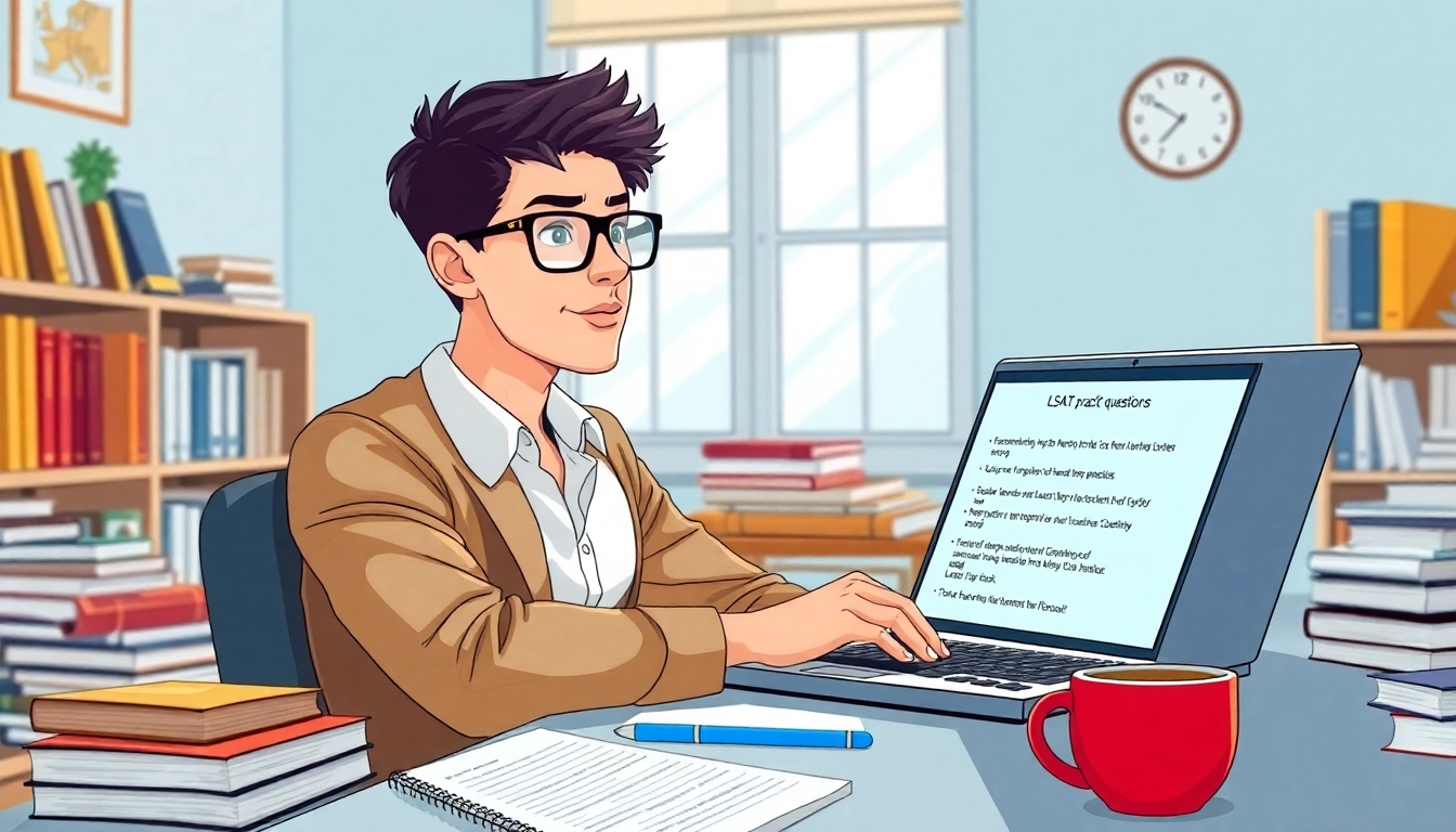 Focus on a student dedicated to hire someone to take lsat for you in a cozy study setting.