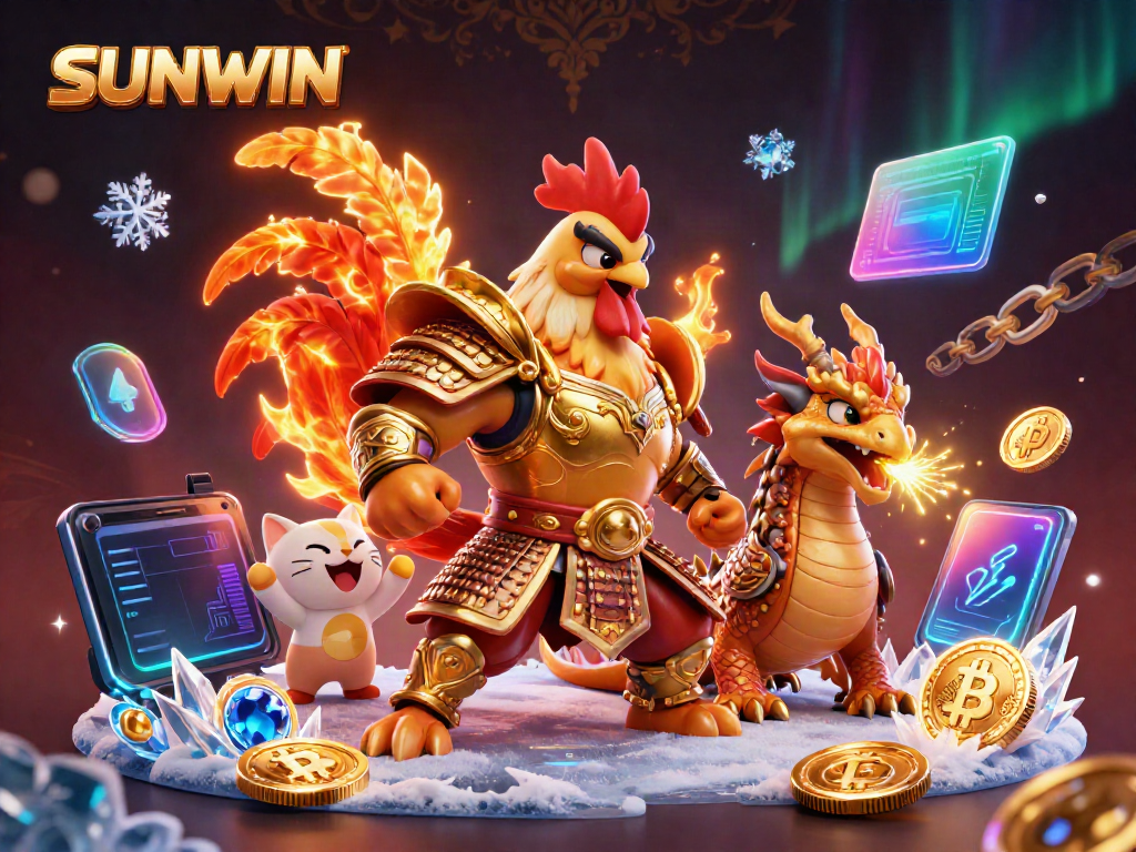 Experience thrilling gaming action at SUNWIN with dynamic characters and crypto elements.
