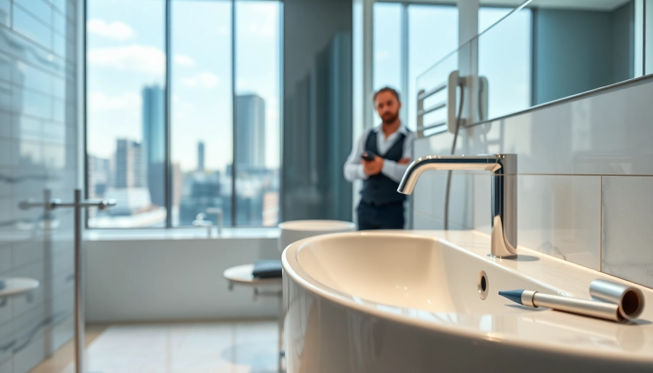 Bathroom fitter Manchester showcasing a modern renovation in a stylish setting.