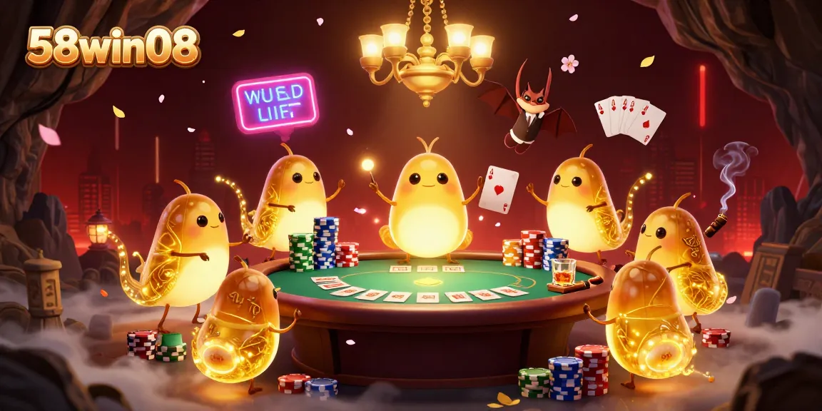 Experience the thrill of the glowworm casino at 58win08, with poker excitement and vibrant gameplay.