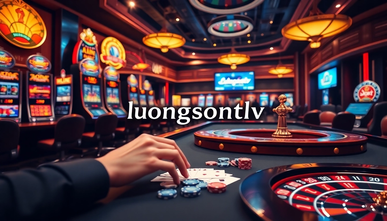 Experience the excitement of gambling with luongsontv's vibrant casino scene, showcasing high-stakes action.
