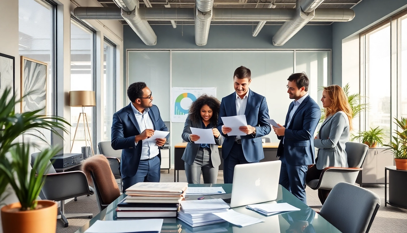 Register Missouri LLC paperwork and business discussion in a modern office setting