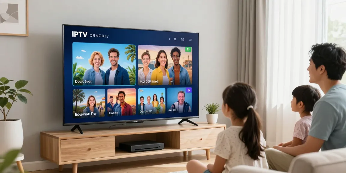 IPTV Service provider assisting local family with setup in their home, showcasing professional and trusted service.