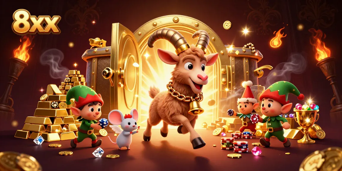 8xx captures a festive horror casino scene with engaging characters and dazzling treasures.