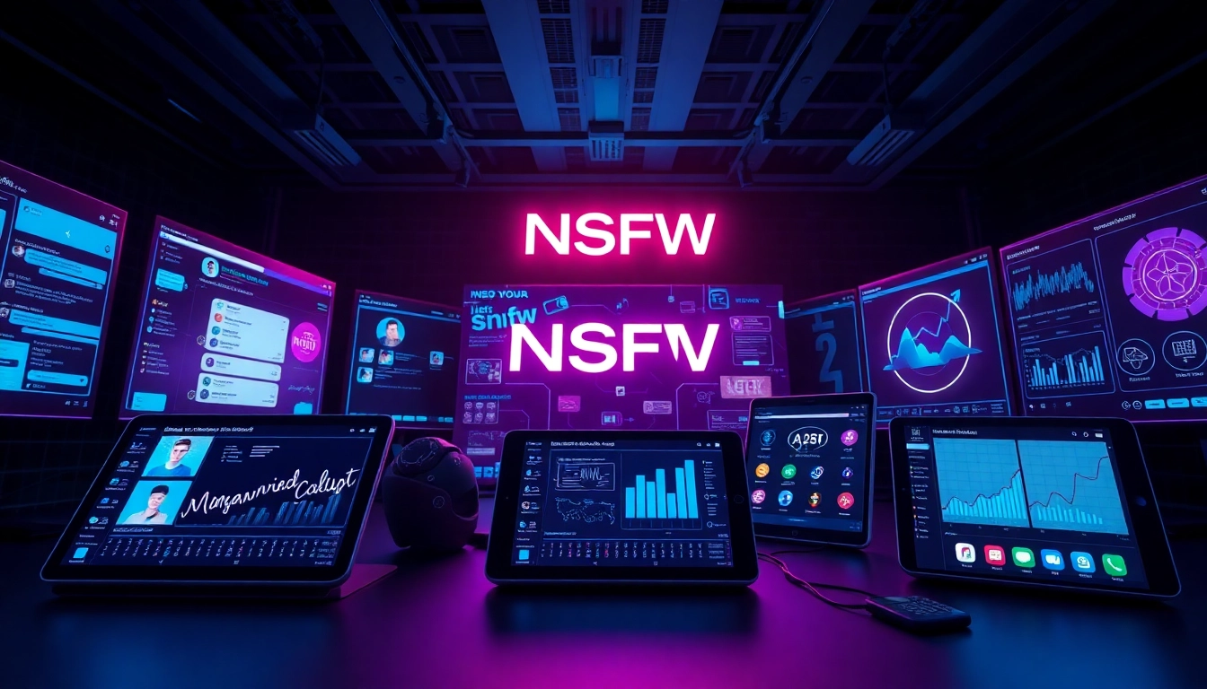 Explore NSFW AI platforms with innovative interfaces and user-friendly designs in a tech-savvy setting.