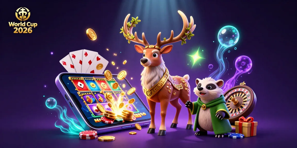 Experience World Cup 2026's enchanting casino scene with dynamic gambling elements and vibrant characters.