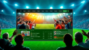 Live streaming football match interface on joemadfan.com showcasing passionate fans and real-time updates.