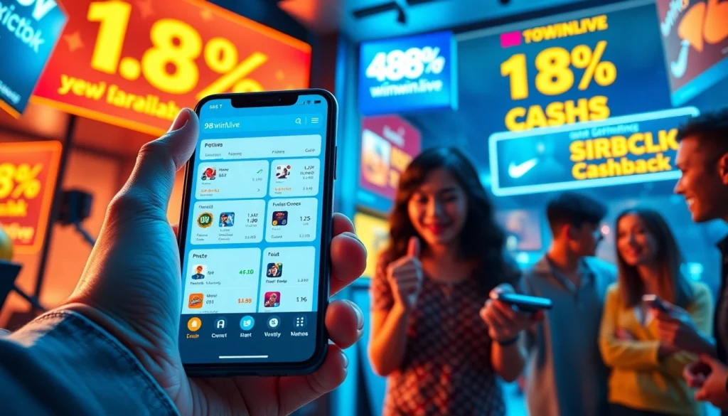 Engaging interface of 98winwin.live online betting platform showcasing user-friendly design and promotions.