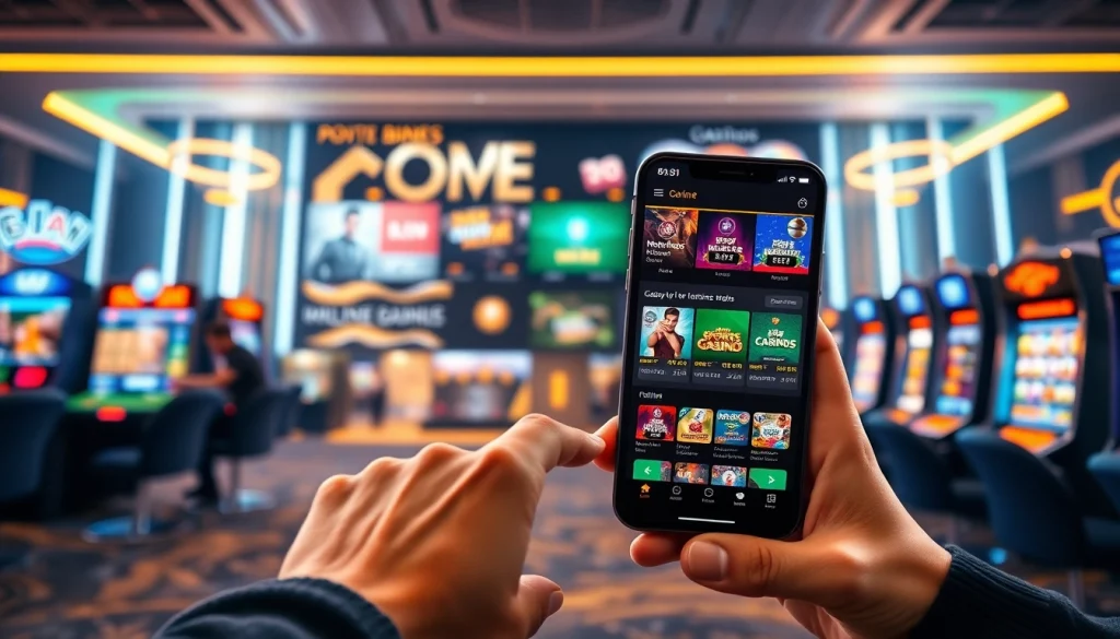 Engaging scene featuring users interacting with BK860S online gambling platform, showcasing games and secure transactions.