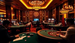 Experience the thrilling atmosphere of online gambling at https://f8bet.me/ with lively poker games and roulette.