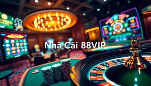 Engage with the thrilling atmosphere of Nhà Cái 68VIP, showcasing exciting online casino games and vibrant betting activity.