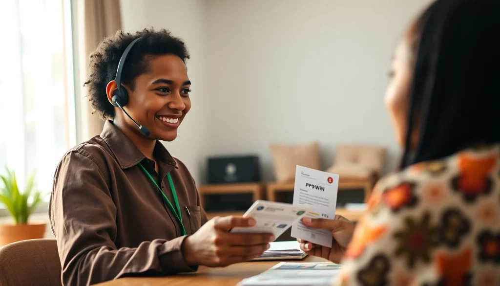 PP9WIN payment methods showcased with customer support representative assisting via WhatsApp.