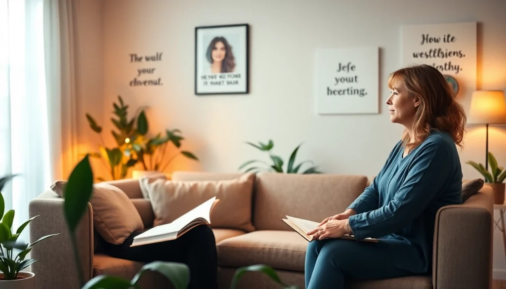 Engage with Donna Morgan Counselling in a serene therapist office setting.