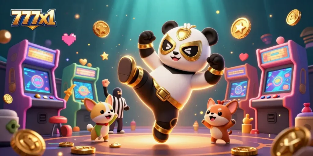 Experience thrilling wins at 777x1 with animated casino characters and game elements by your side.