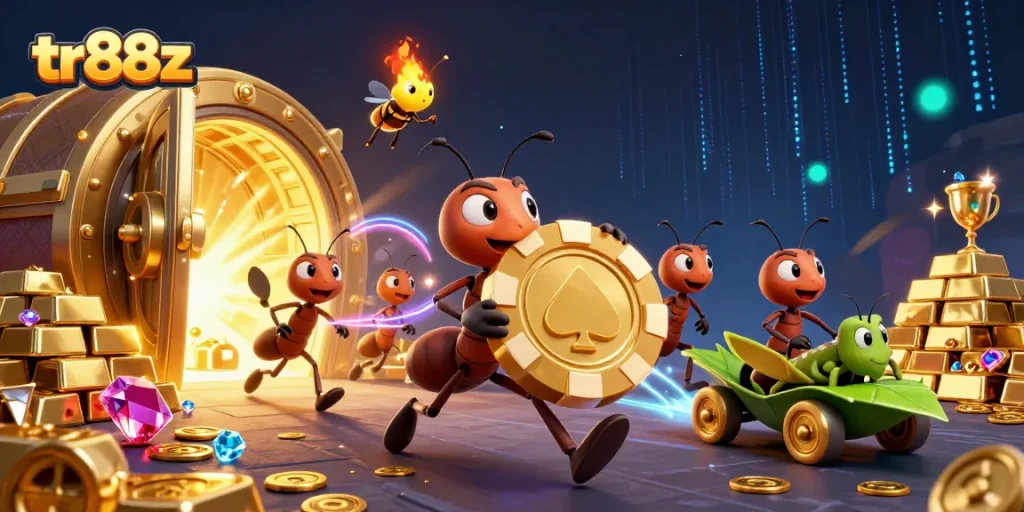 Engage with thrilling gameplay at tr88z, where golden poker chips and treasures await!
