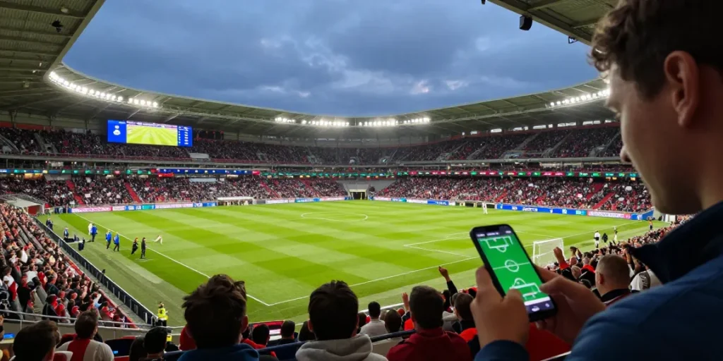 CabongTv watch live football today with expert predictions and match odds displayed in a vibrant stadium atmosphere.